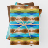 Tropisch strand gekleurde caleidoscoop Abstracte k Inpakpapier Vel (In situ)