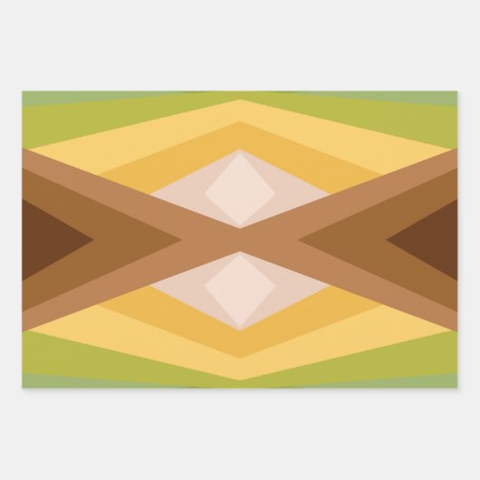 Tropisch strand gekleurde caleidoscoop Abstracte k Inpakpapier Vel (Voorkant 3)