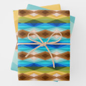 Tropisch strand gekleurde caleidoscoop Abstracte k Inpakpapier Vel (In situ)