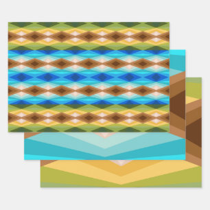 Tropisch strand gekleurde caleidoscoop Abstracte k Inpakpapier Vel