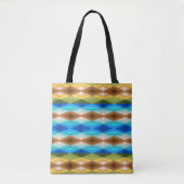 Tropisch strand gekleurde caleidoscoop Abstracte k Tote Bag (Voorkant)