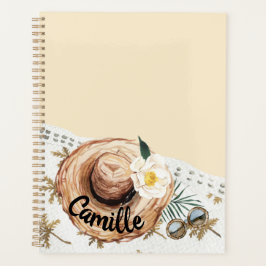 Tropisch strand gepersonaliseerd planner