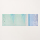 Tropisch strand gepersonaliseerd yogamat (Achterkant (horizontaal))