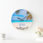 Tropisch strand gewoon relaxen - grote klok (Huis)