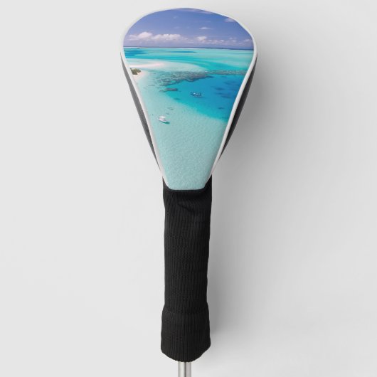 Tropisch strand golfheadcover (Voorkant)