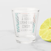 Tropisch strand grappig huwelijksgeschenk shot glas (Achterkant)