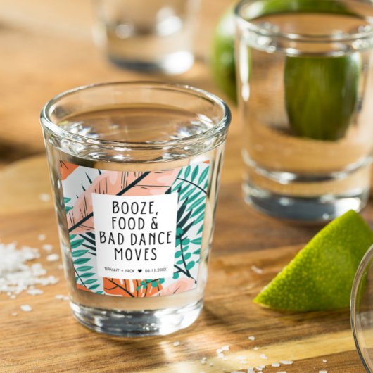 Tropisch strand grappig huwelijksgeschenk shot glas
