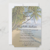 Tropisch strand, handpalm, Vrijgezellenfeest teken Kaart (Voorkant)