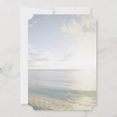 Tropisch strand, handpalm, Vrijgezellenfeest teken Kaart (Achterkant)