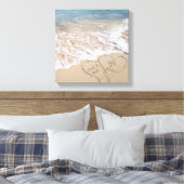 tropisch strand harten turquoise oceaan canvas afdruk (Insitu (Slaapkamer))
