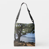 Tropisch strand Hawaii Ocean Mijn Happy Place Purs Crossbody Tas (Achterkant)