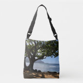Tropisch strand Hawaii Ocean Mijn Happy Place Purs Crossbody Tas (Voorkant)