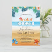 Tropisch strand Hawaiian Summer Vrijgezellenfeest Kaart (Staand voorkant)