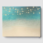 Tropisch strand Hearts Weddenschap Gastenboek (Achterkant)