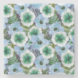 Tropisch strand Hibiscus Stenen Onderzetter