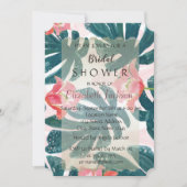 Tropisch strand Hibiskus Vrijgezellenfeest Kaart (Voorkant)