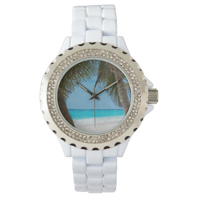 Tropisch strand horloge (Voorkant)