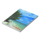 Tropisch strand HuidAway Notitieblok (Linkerzijde)