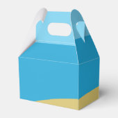 Tropisch strand Hula Dancing Luau Verjaardagsfeest Bedankdoosjes (Achterkant)