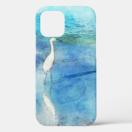 Tropisch strand in Blauwgroen Aqua Turquoise Blue Case-Mate iPhone Case (Achterkant)