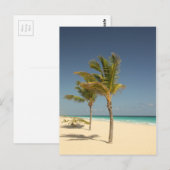 Tropisch strand in de Dominicaanse Republiek Briefkaart (Voorkant / Achterkant)