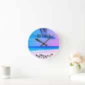 Tropisch strand in ruste - ronde klok (Huis)