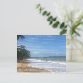 Tropisch strand in Zuid-Thailand Briefkaart (Staand voorkant)
