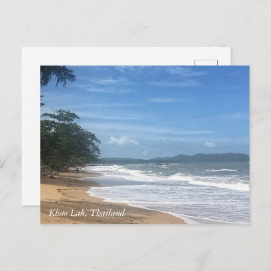 Tropisch strand in Zuid-Thailand Briefkaart (Voorkant / Achterkant)