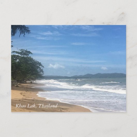 Tropisch strand in Zuid-Thailand Briefkaart (Voorkant)