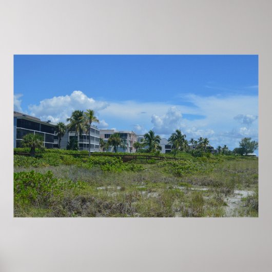 Tropisch strand Island Vacation Paradise Foto Poster (Voorkant)