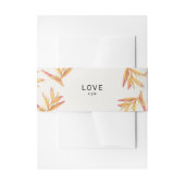 Tropisch strand Ivoor Bruiloft Uitnodigingen Wikkel (Voorkant Voorbeeld)