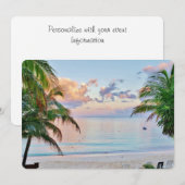 Tropisch strand kaart (Voorkant / Achterkant)