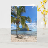 Tropisch Strand Kaart (Gele Bloem)