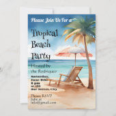 Tropisch strand kaart (Voorkant)