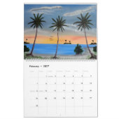 Tropisch strand kalender (Feb 2027)