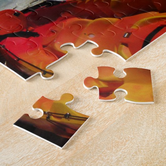 Tropisch strand Kayaks Puzzle Legpuzzel (Zijkant)
