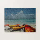 Tropisch strand Kayaks Puzzle Legpuzzel (Horizontaal)