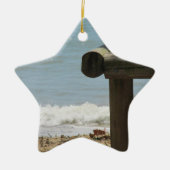 Tropisch strand keramisch ornament (Voorkant)