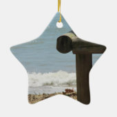 Tropisch strand keramisch ornament (Achterkant)