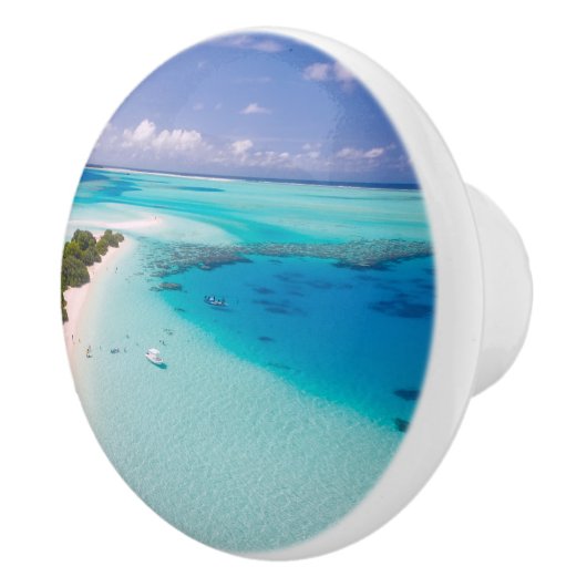 Tropisch strand keramische knop (Rechts)