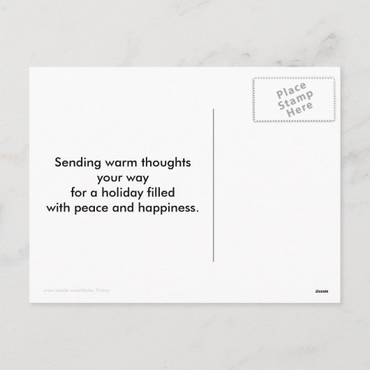 Tropisch strand Kerstmis Flamingo's Feestdagenkaart (Achterkant)