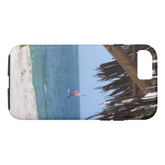 Tropisch strand kleurige zeilboot Case-Mate iPhone case (Achterkant (Horizontaal))
