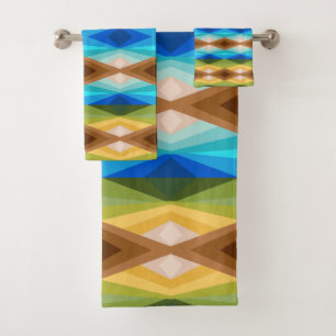 Tropisch strand Kleurrijke Kaleidoscoop Abstracte  Bad Handdoek