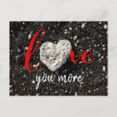 Tropisch strand koraalsteen hart hou meer van jou briefkaart (Voorkant)