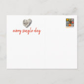 Tropisch strand koraalsteen hart je meer lief briefkaart (Achterkant)