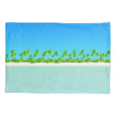 Tropisch strand kussensloop (Achterkant)