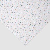 Tropisch strand Kustturquoise en bruine Stippen Tissuepapier (Detail)