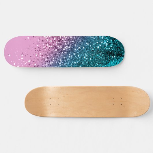 Tropisch strand Lady Glitter #8 Persoonlijk Skateboard (Horizontaal)