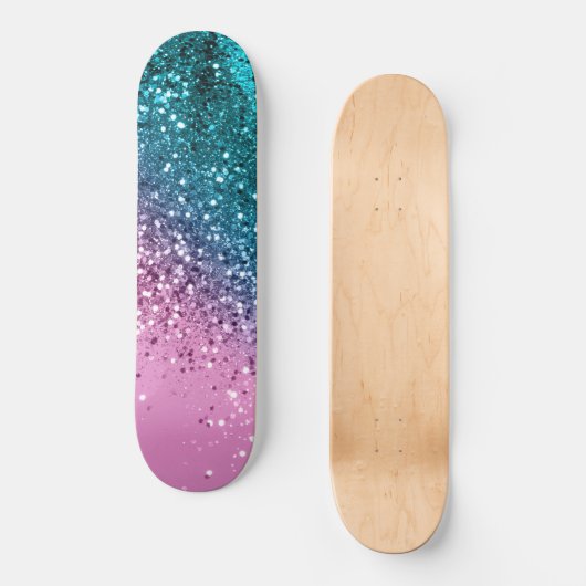 Tropisch strand Lady Glitter #8 Persoonlijk Skateboard (Voorkant)