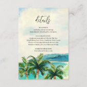 Tropisch strand lagune | Nadere informatie over de Informatiekaartje (Voorkant)